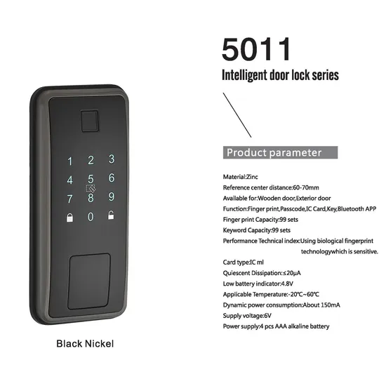 Electronic Locks Room Household Security Door Handle Intelligent Fingerprint Digital Door Lock